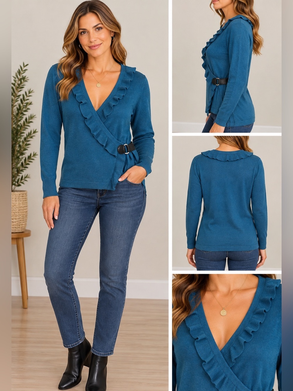 WOMEN'S Fenn Wright Mason Wool Wrap Sweater Medium